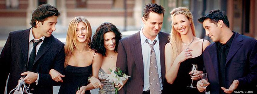 Photo tv shows cast of friends Facebook Cover for Free