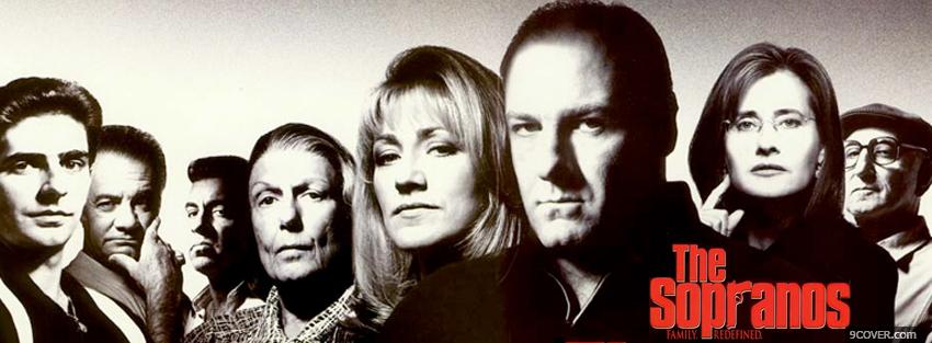Photo black and white the sopranos Facebook Cover for Free