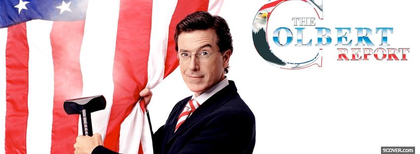 Photo tv shows the colbert report Facebook Cover for Free