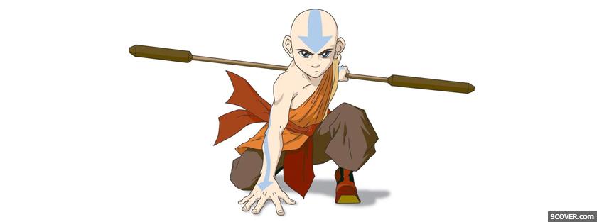 Photo tv shows anime avatar aang Facebook Cover for Free