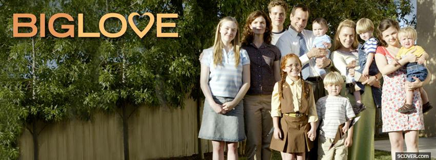 Photo tv shows everyone in big love Facebook Cover for Free