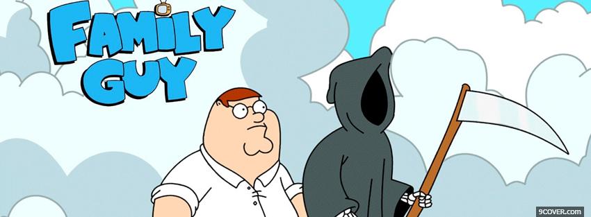 Photo tv shows family guy and grim reaper Facebook Cover for Free