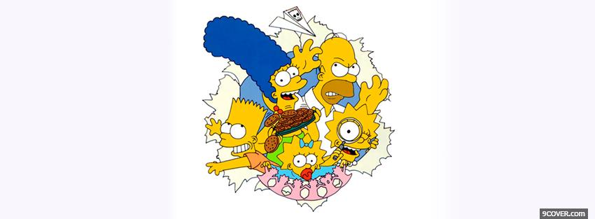 Photo tv shows simpsons family Facebook Cover for Free