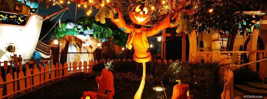 Photo nice halloween decorations Facebook Cover for Free