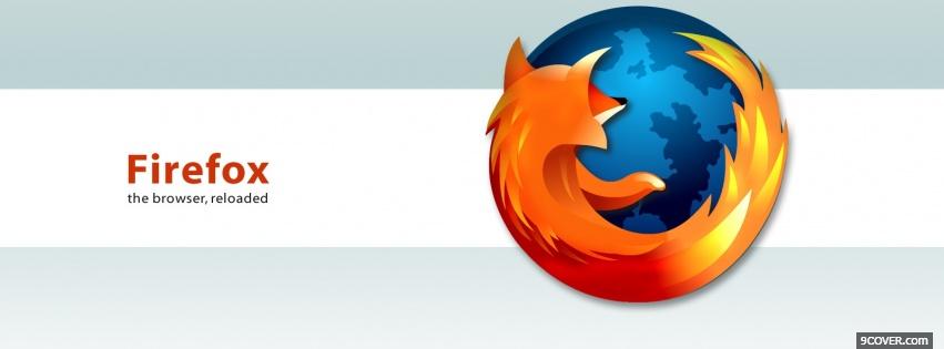 Photo firefox browser white computers Facebook Cover for Free