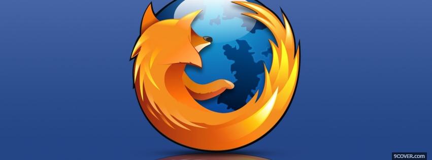 Photo label of mozilla firefox Facebook Cover for Free