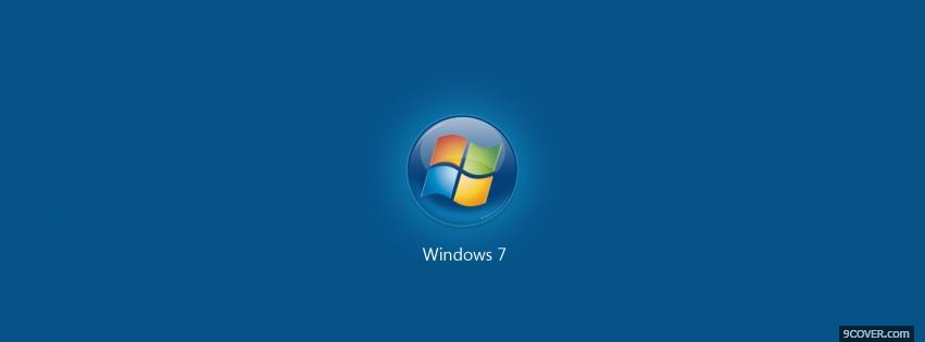 Photo compatible windows 7 logo Facebook Cover for Free
