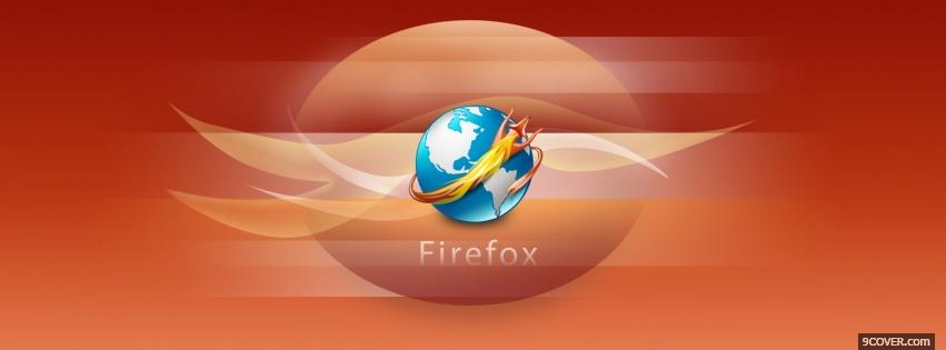 Photo firefox and word Facebook Cover for Free