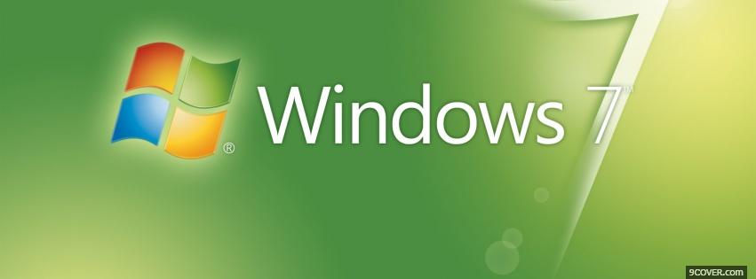 Photo windows 7 green computers Facebook Cover for Free