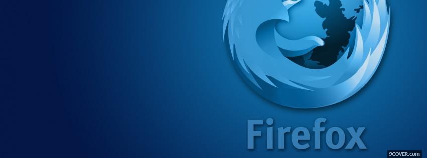 Photo blue firefox computers Facebook Cover for Free