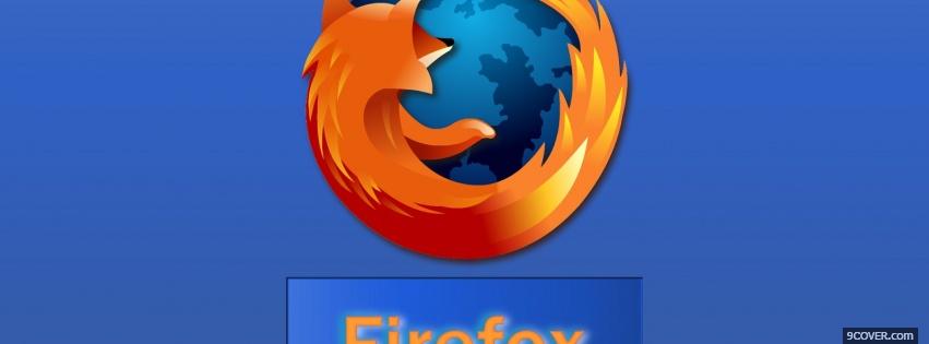 Photo logo of firefox Facebook Cover for Free