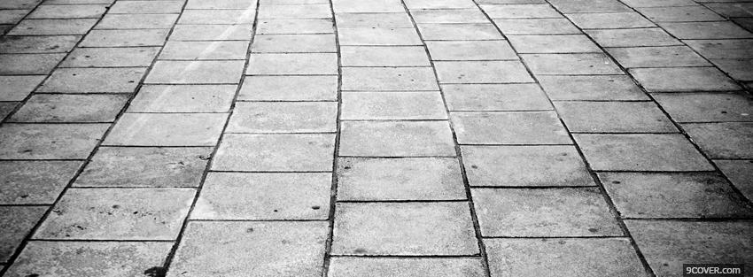 Photo black and white outside floor Facebook Cover for Free