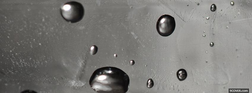 Photo raindrops on window Facebook Cover for Free