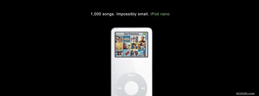 Photo impossibly small ipod nano Facebook Cover for Free