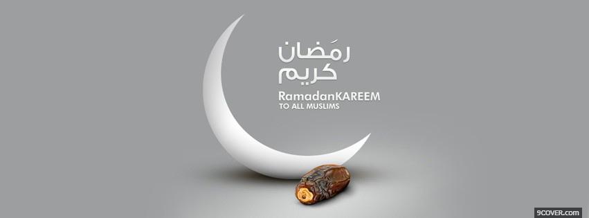Photo Ramadan kareem 2 Facebook Cover for Free