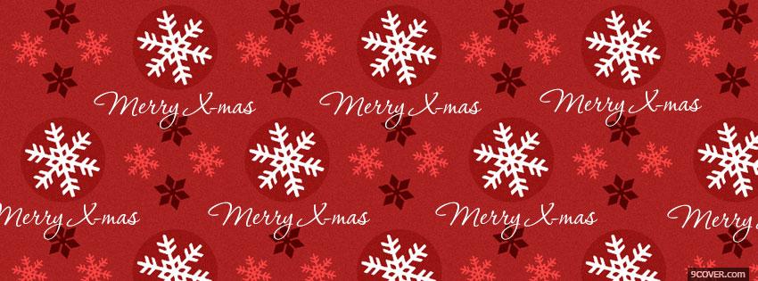 Photo Merry X mas Facebook Cover for Free