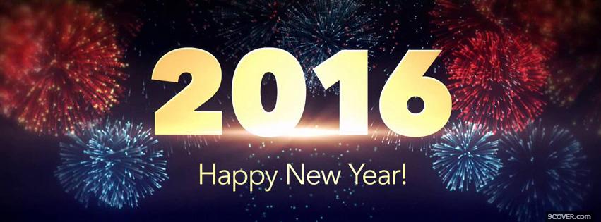 Photo 2016 happy new year Facebook Cover for Free