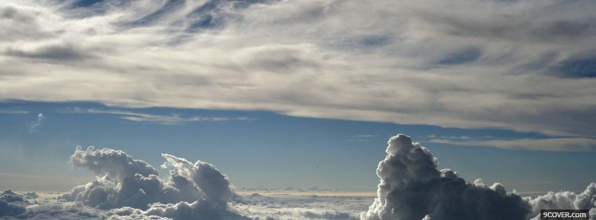 Photo day clouds nature Facebook Cover for Free