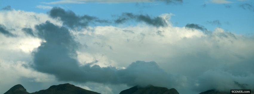 Photo clearing storm nature Facebook Cover for Free