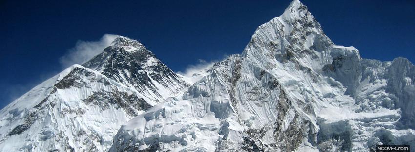 Photo everest nature Facebook Cover for Free