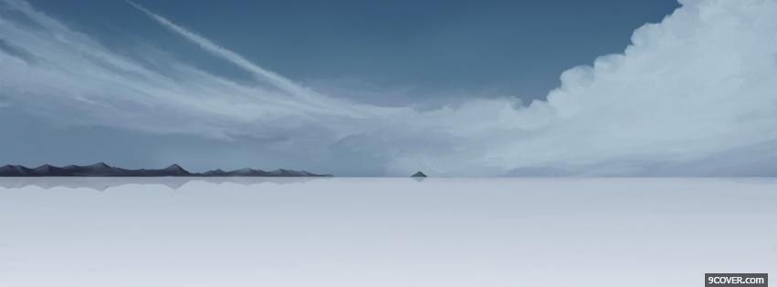 Photo empty landscape nature Facebook Cover for Free