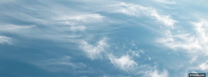 Photo cloudy blue sky nature Facebook Cover for Free