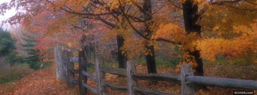 Photo country fence nature Facebook Cover for Free