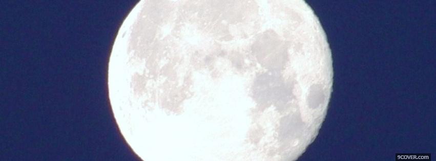 Photo moon night nature Facebook Cover for Free