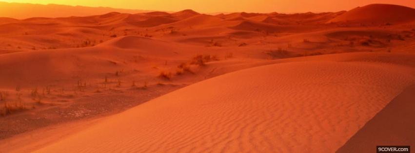 Photo desert nature Facebook Cover for Free