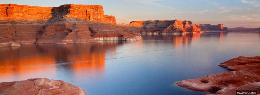 Photo lake powell nature Facebook Cover for Free