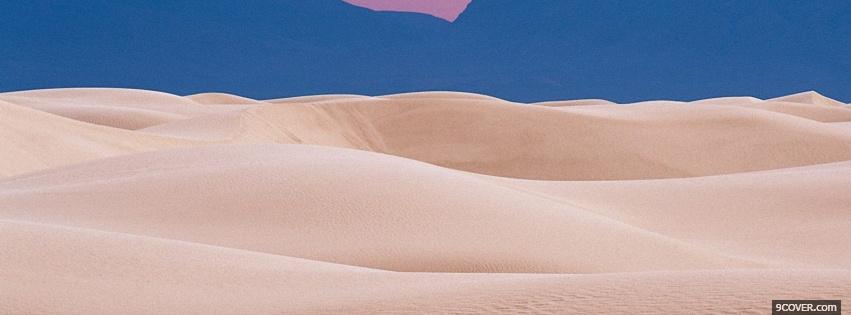 Photo light sand desert nature Facebook Cover for Free