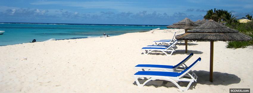 Photo anguilla beach nature Facebook Cover for Free