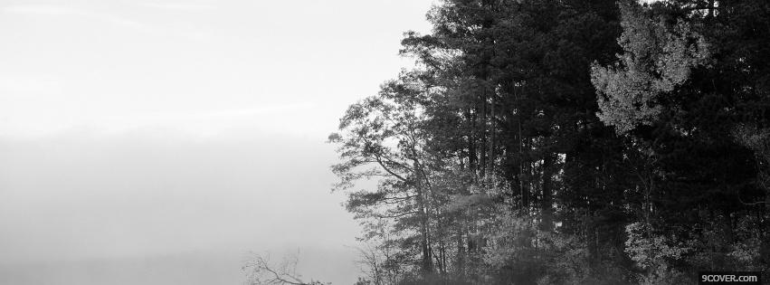 Photo black and white nature Facebook Cover for Free