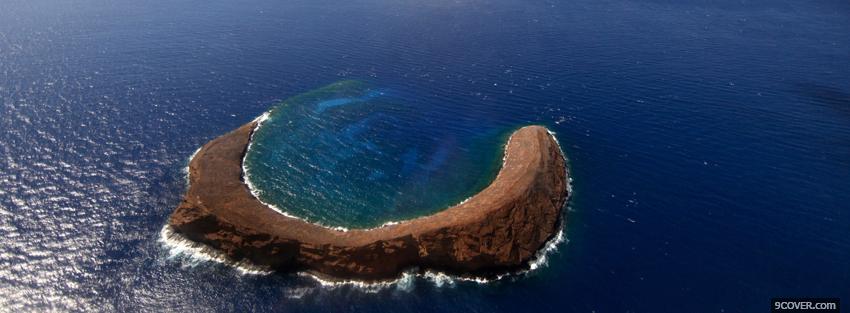 Photo molokini crater nature Facebook Cover for Free