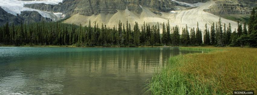 Photo glacial lake nature Facebook Cover for Free