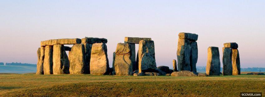 Photo stonehenge nature Facebook Cover for Free