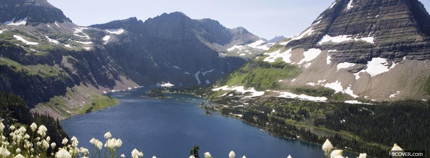 Photo the glacier national park Facebook Cover for Free