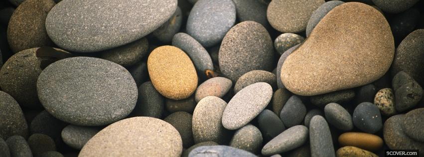 Photo little pebbles nature Facebook Cover for Free