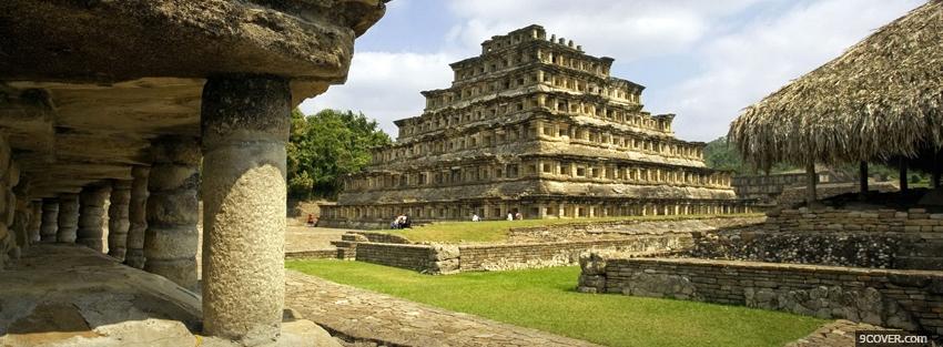 Photo pyramid mexico nature Facebook Cover for Free