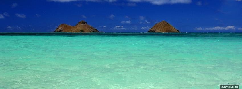 Photo clean water sea nature Facebook Cover for Free