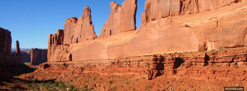 Photo arches national park nature Facebook Cover for Free