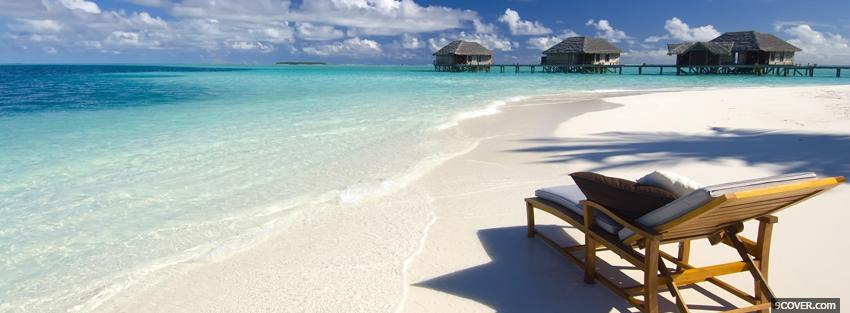 Photo the maldives nature Facebook Cover for Free