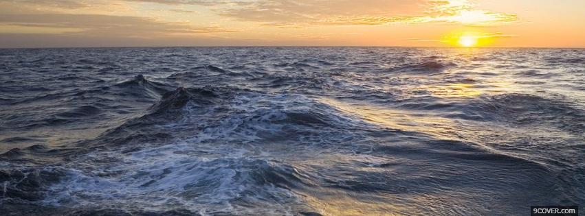 Photo little waves nature Facebook Cover for Free