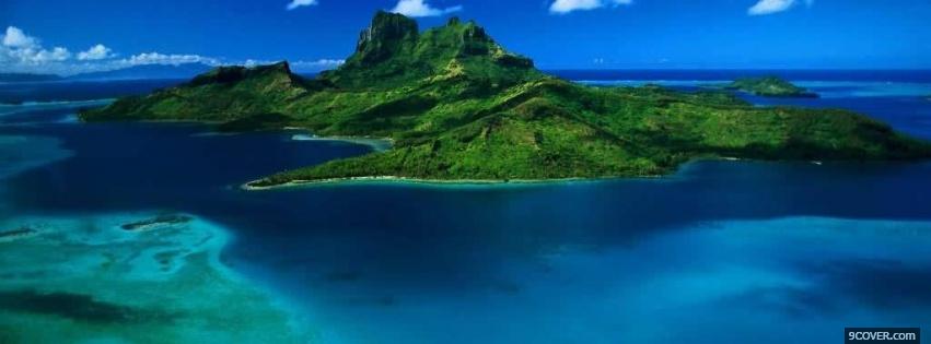 Photo beautiful island nature Facebook Cover for Free
