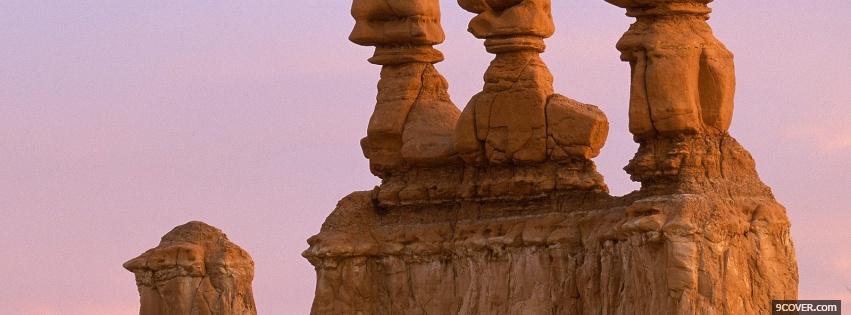 Photo goblin valley nature Facebook Cover for Free