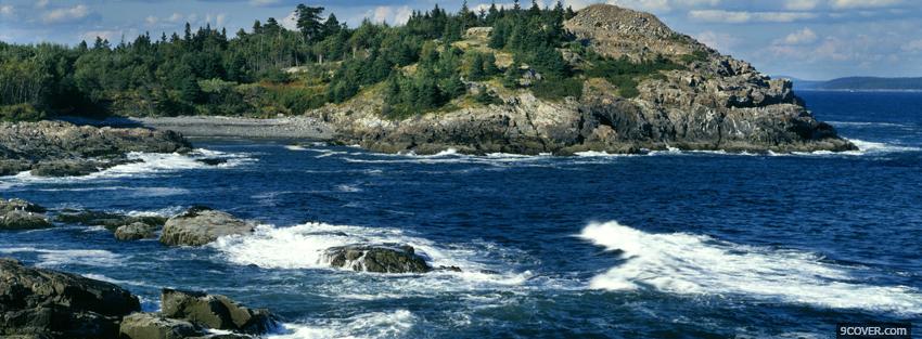Photo acadia national park nature Facebook Cover for Free