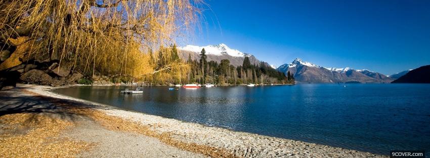 Photo queenstown nature Facebook Cover for Free
