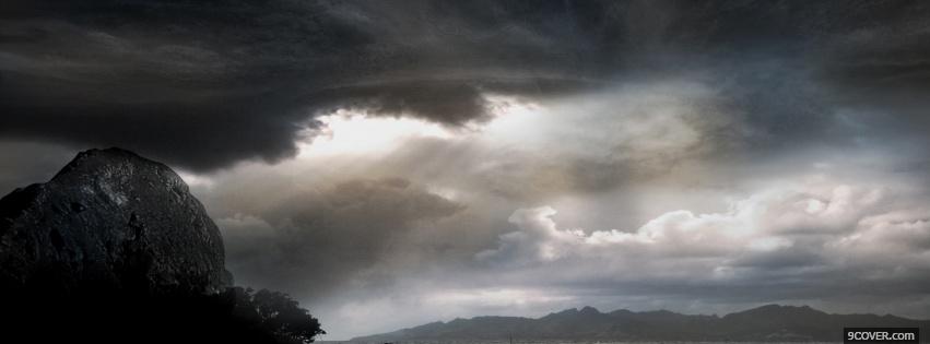 Photo storm nature Facebook Cover for Free