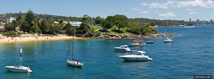 Photo watson bay nature Facebook Cover for Free
