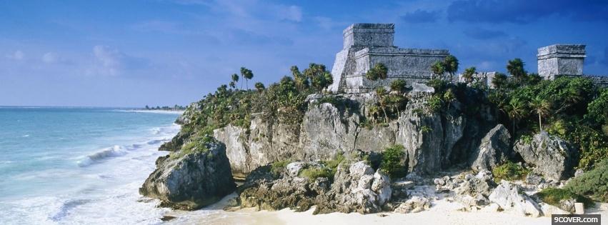 Photo tulum mexico nature Facebook Cover for Free